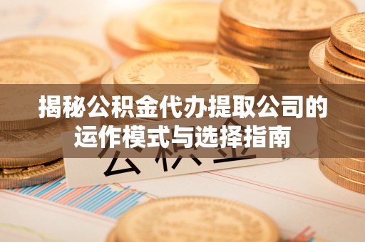 澄城揭秘公积金代办提取公司的运作模式与选择指南