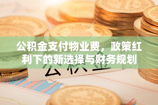 澄城公积金支付物业费，政策红利下的新选择与财务规划