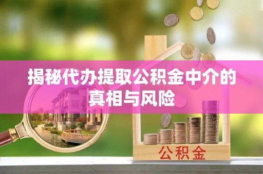 澄城揭秘代办提取公积金中介的真相与风险