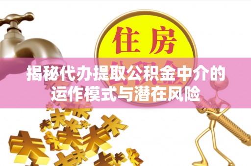 澄城揭秘代办提取公积金中介的运作模式与潜在风险