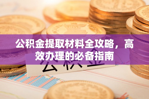 澄城公积金提取材料全攻略，高效办理的必备指南