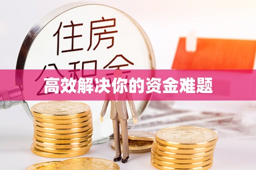 澄城高效解决你的资金难题