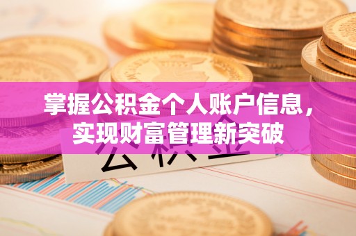 澄城掌握公积金个人账户信息，实现财富管理新突破