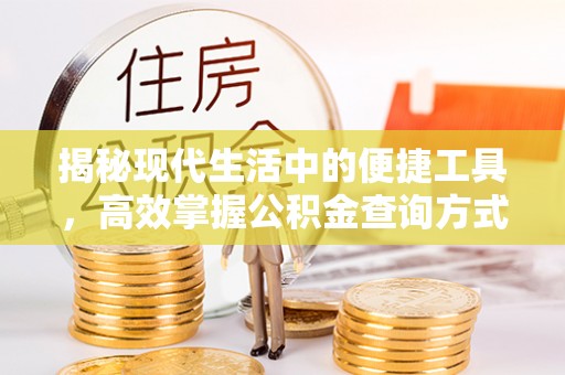 澄城揭秘现代生活中的便捷工具，高效掌握公积金查询方式
