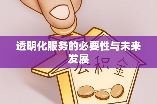 澄城透明化服务的必要性与未来发展